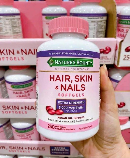 Th&agrave;nh phần vi&ecirc;n uống Nature&rsquo;s Bounty Hair Skin & Nails