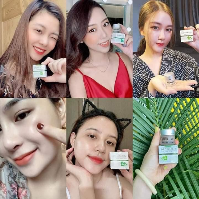 C&aacute;ch sử dụng Kem giải quyết Mụn Rau M&aacute; Dr.Skinacne