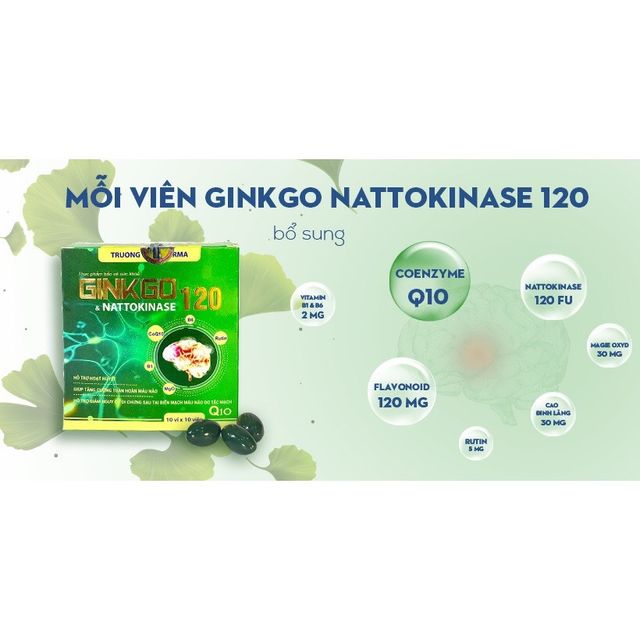 Vi&ecirc;n uống Ginkgo Nattokinase cải thiện tr&iacute; nhớ