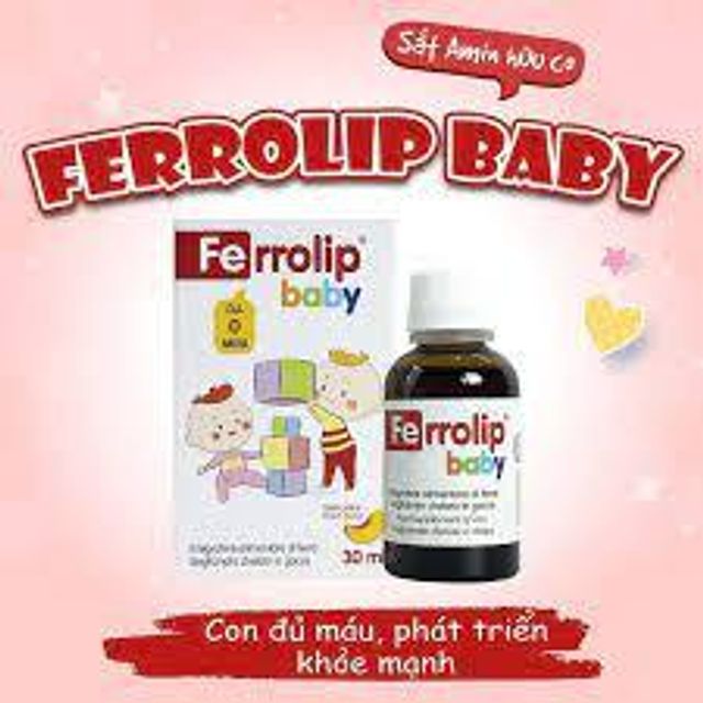 Sắt Siro Ferrolip Baby