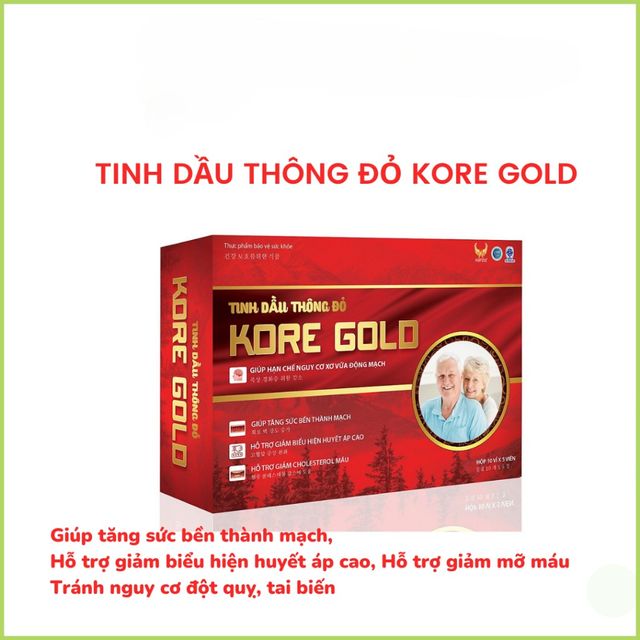 Vi&ecirc;n Uống Tinh Dầu Th&ocirc;ng Đỏ Kore Gold
