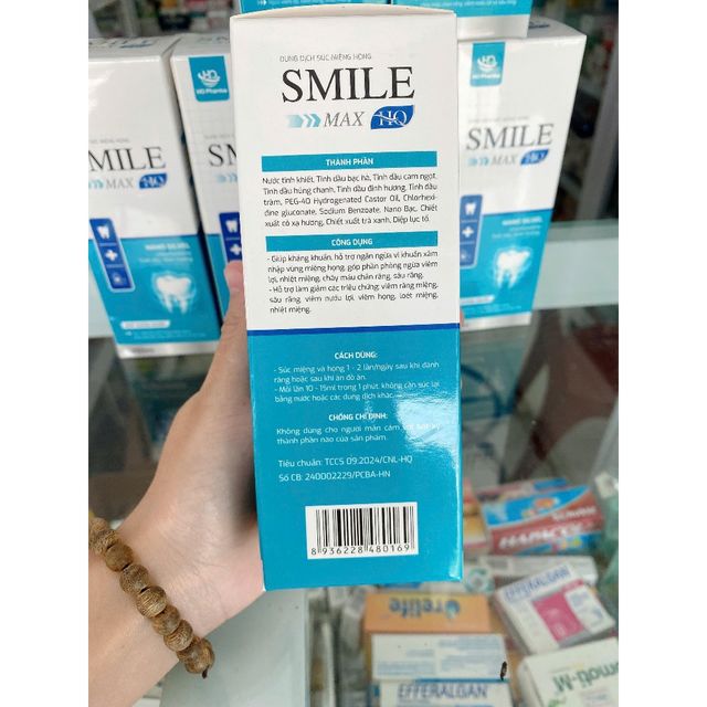 Nước s&uacute;c miệng SMILE MAX