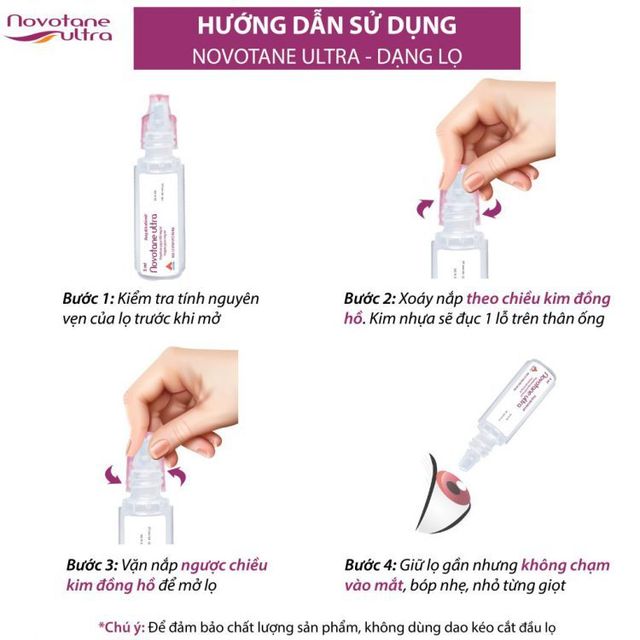Nước Mắt Nh&acirc;n Tạo Novotane Ultra 5ml