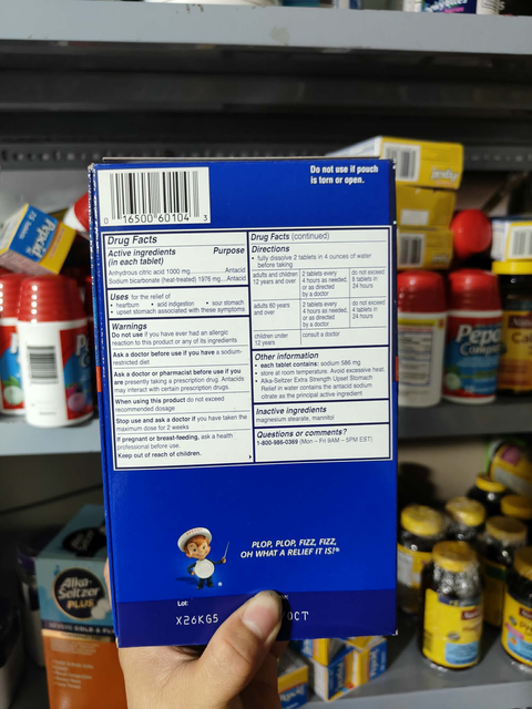 Hướng dẫn bảo quản sản phẩm Alka-Seltzer