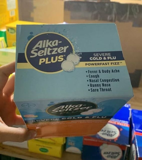 Vi&ecirc;n sủi Alka Seltzer Plus Cold Flu PowerFast Fizz