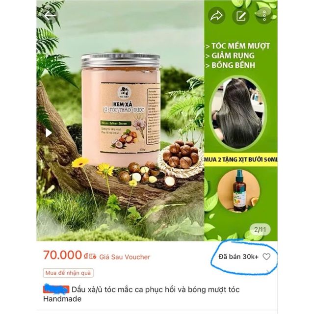 Dầu xả mắc ca