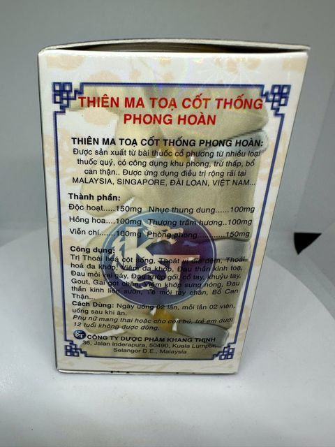Thi&ecirc;n ma toạ cốt thống phong ho&agrave;n Khang Thịnh
