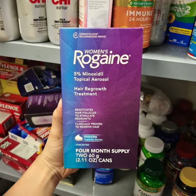 Bọt mọc t&oacute;c Rogaine 5% Minoxidil