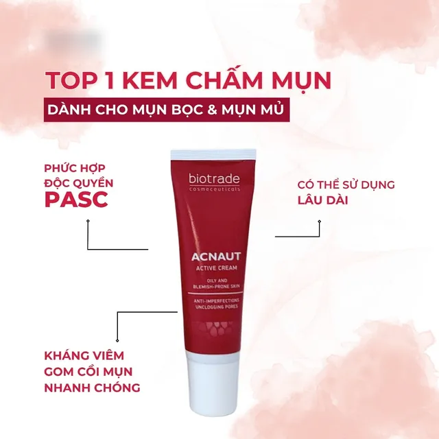 Kem Chấm Mụn Biotrade Acnaut Active Cream