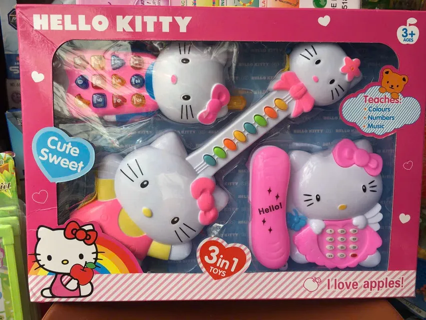 Đ&agrave;n guitar Hello Kitty
