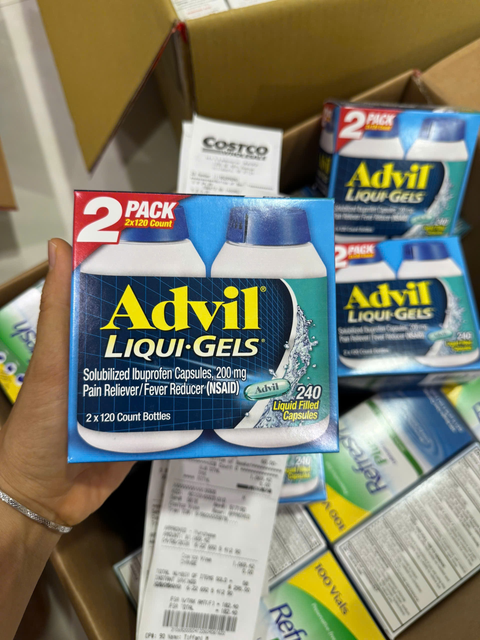 Vi&ecirc;n giảm đau hạ sốt Advil Liqui-Gels