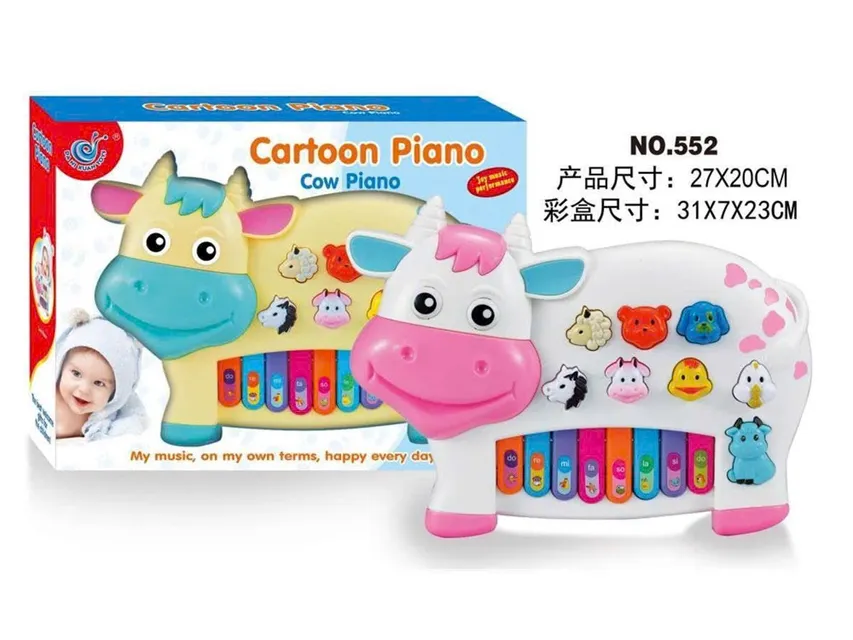 Đồ chơi &acirc;m nhạc đ&agrave;n piano mini h&igrave;nh động vật 1