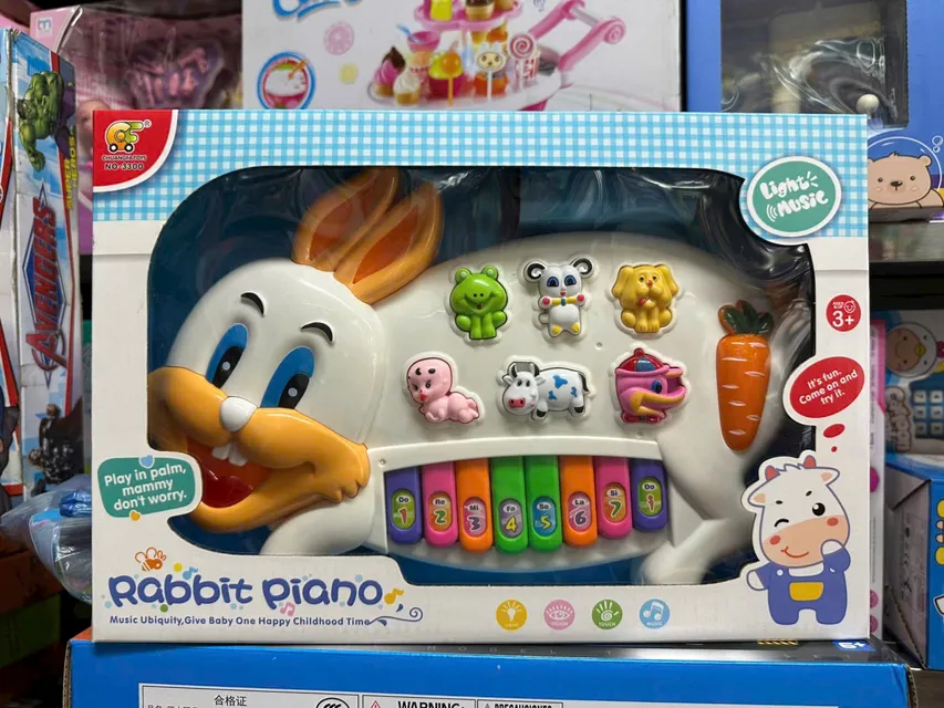 Đồ chơi &acirc;m nhạc đ&agrave;n piano mini h&igrave;nh động vật 7