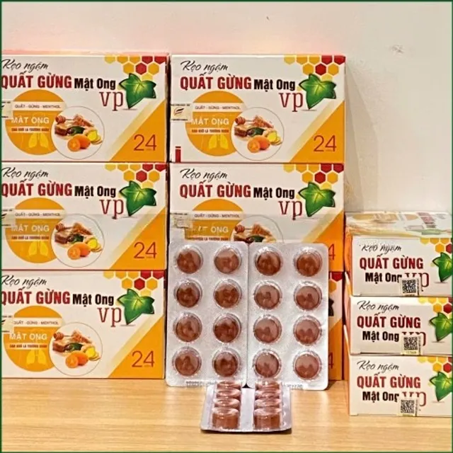 Hộp kẹo ngậm Quất Gừng Mật Ong VP