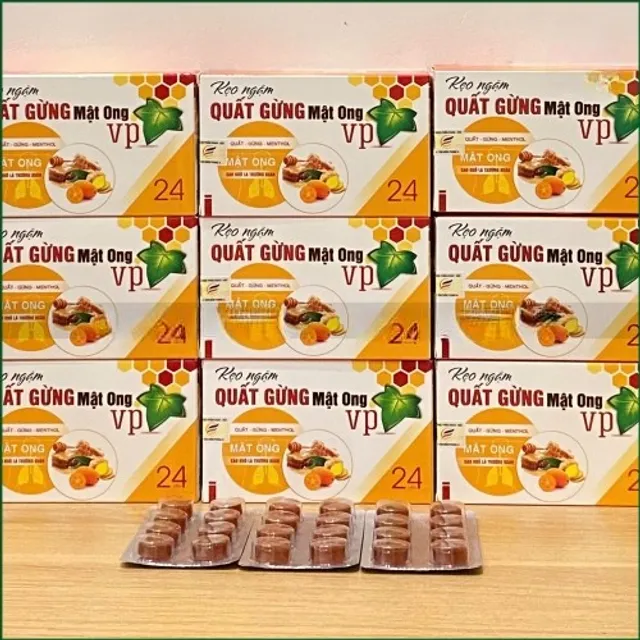 Hộp kẹo ngậm Quất Gừng Mật Ong VP
