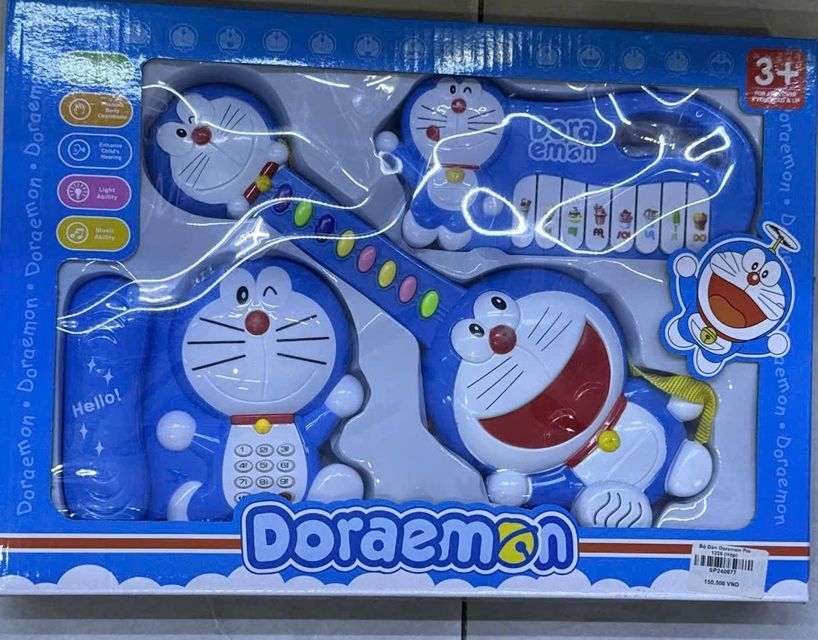 Đ&agrave;n guitar Doraemon c&oacute; đ&egrave;n LED