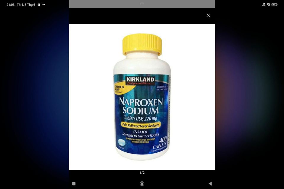 Kirkland Signature Naproxen Sodium 220mg