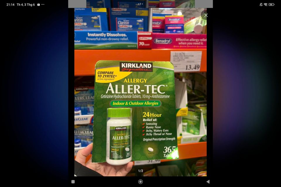 Kirkland Aller Tec 365 vi&ecirc;n