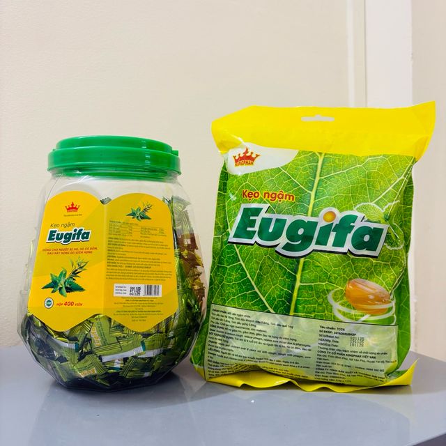 Kẹo ngậm sản phẩm thảm thực EUGIFA