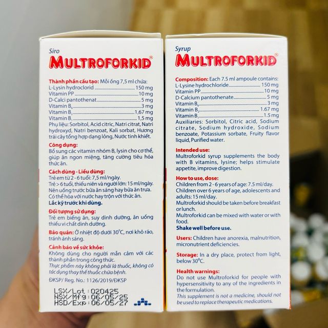 lợi &iacute;ch của MULTROFORKID