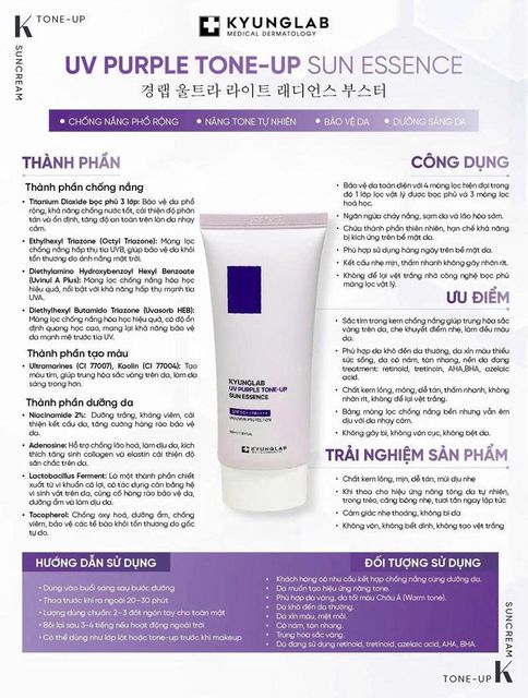 Sản phẩm Kyung Lab UV Purple Tone Up Sunscreen