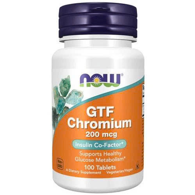 Vi&ecirc;n uống bổ sung Now Foods GTF Chromium 200mcg DATE XA NK