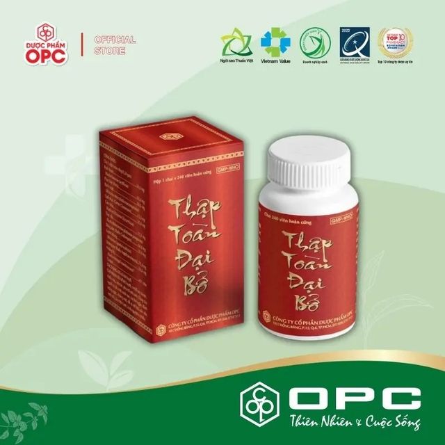Bồi bổ kh&iacute; huyết THẬP TO&Agrave;N ĐẠI BỔ OPC