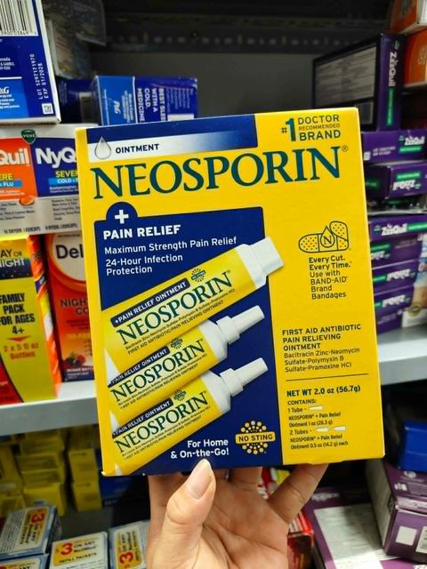 Kem Mỡ Kh&aacute;ng Sinh Khử Tr&ugrave;ng Liền Sẹo Neosporin