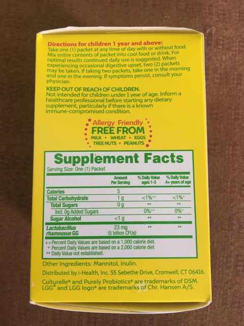 Culturelle Purely Probiotics Kids Packets