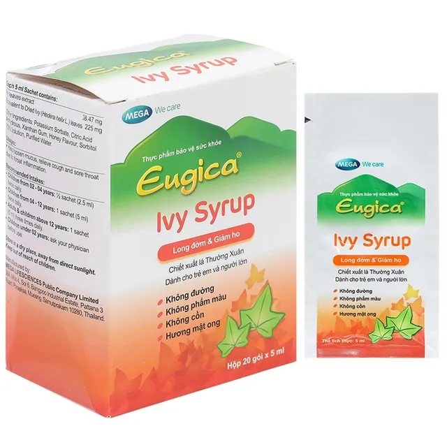 Eugica Ivy Syrup Hộp 20 g&oacute;i x 5ml