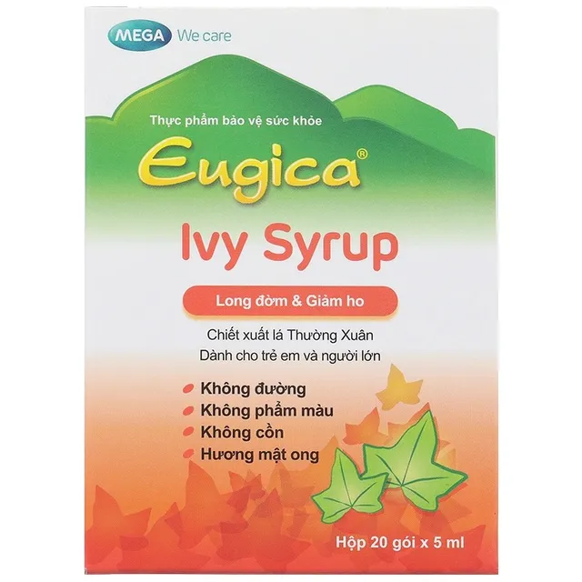 Eugica Ivy Syrup Hộp 20 g&oacute;i x 5ml