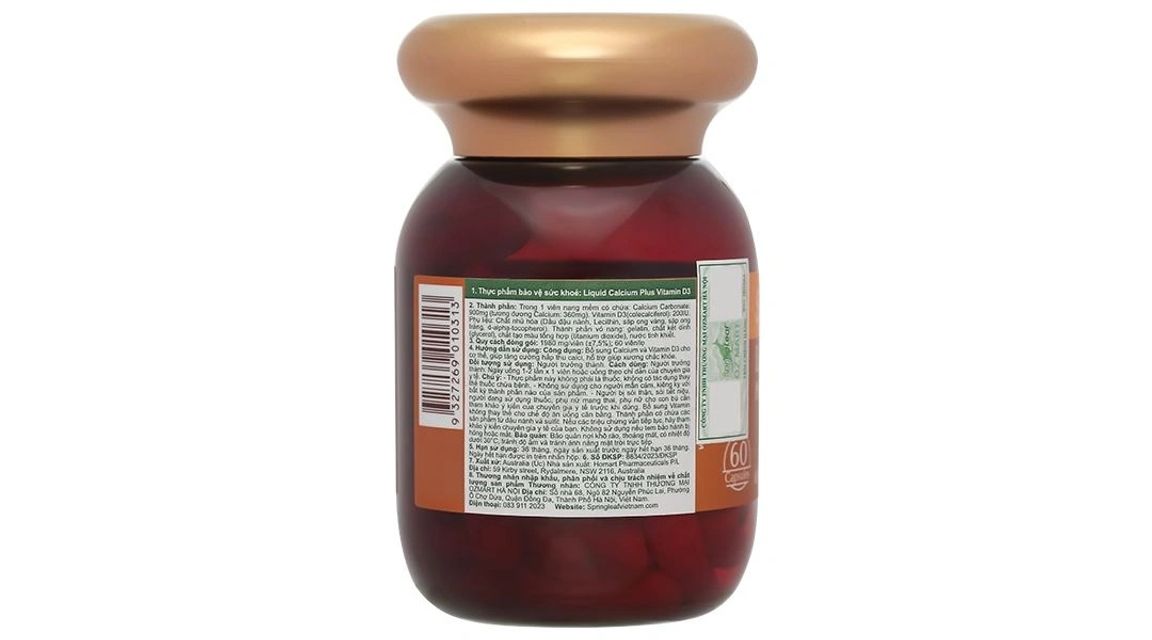 Canxi Spring Leaf Liquid Calcium Plus Vitamin D3