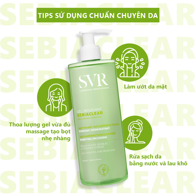 SVR Sebiaclear Gel Moussant