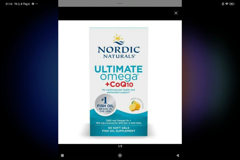 Dầu c&aacute; Omega-3 Nordic Naturals Ultimate Omega CoQ10