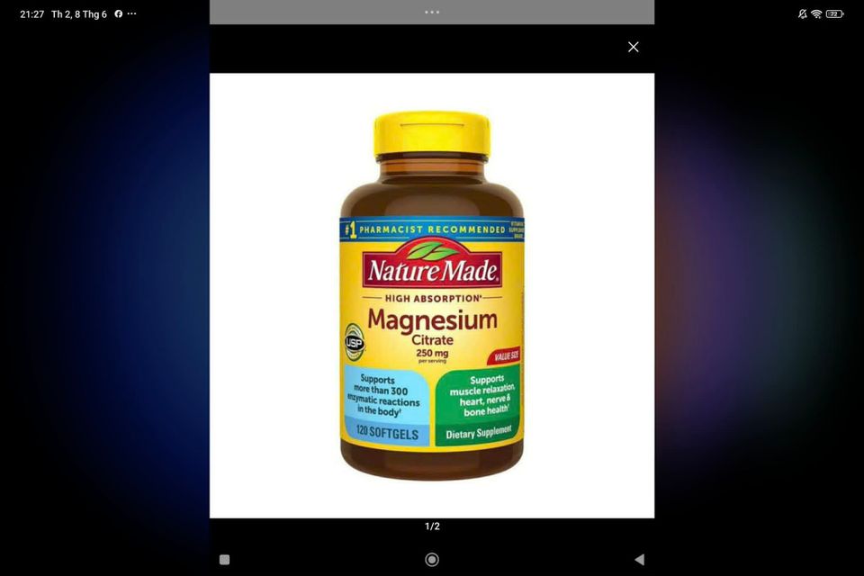 Vi&ecirc;n Uống Magnesium Citrate 250mg