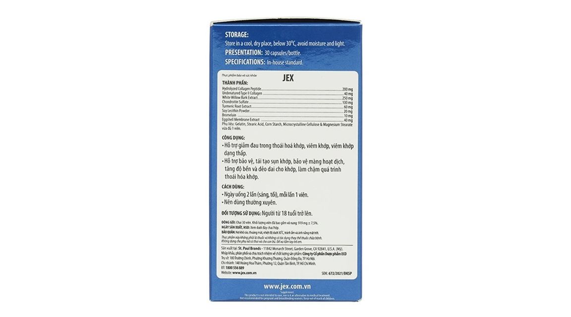 Sản phẩm Jex Natural Joint Pain Relief