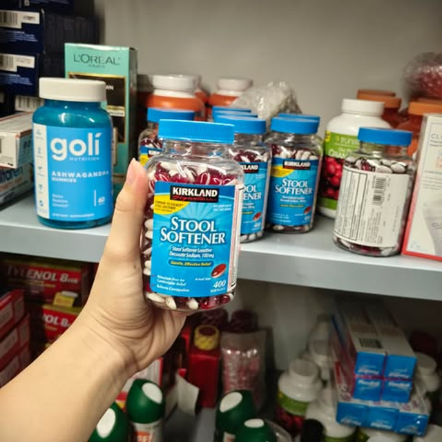 Vi&ecirc;n uống nhuận tr&agrave;ng Stool Softener Kirkland