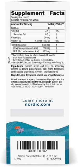 DHA cho b&eacute; Nordic Naturals