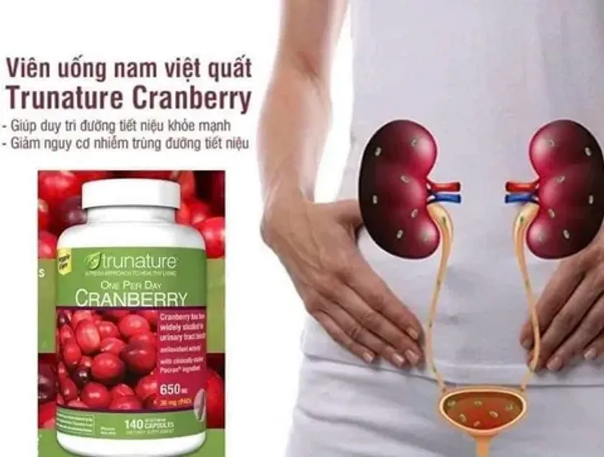 Vi&ecirc;n Hỗ Trợ Đường Tiết Niệu Cranberry Trunature