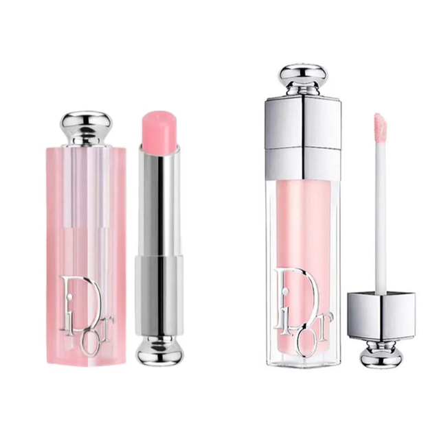 Bộ 2 Son Dưỡng Dior Addict Lip Glow Balm + Addict Lip Maximizer 001 Pink