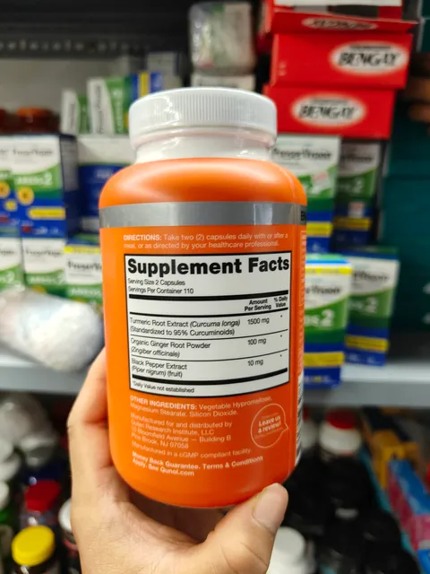 Vi&ecirc;n uống tinh chất nghệ Qunol Turmeric 1500mg