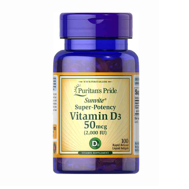Puritan's Pride Vitamin D3 50 mcg