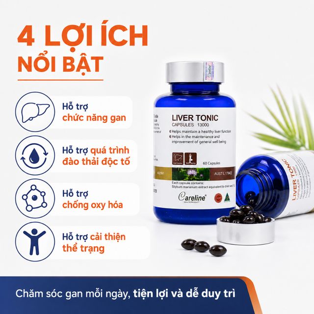Vi&ecirc;n Uống Careline Liver Tonic 13000