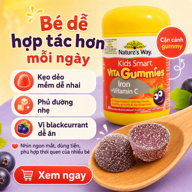 Gummy dạng vi&ecirc;n cho trẻ em
