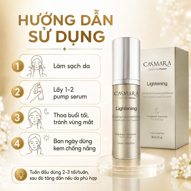Casmara hiệu quả mờ th&acirc;m n&aacute;m
