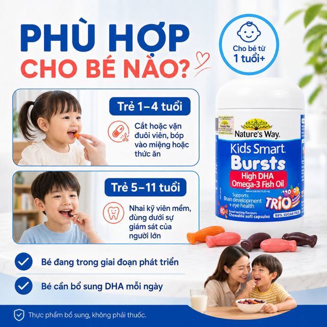 DHA Omega 3 Fish Oil Trio cho trẻ