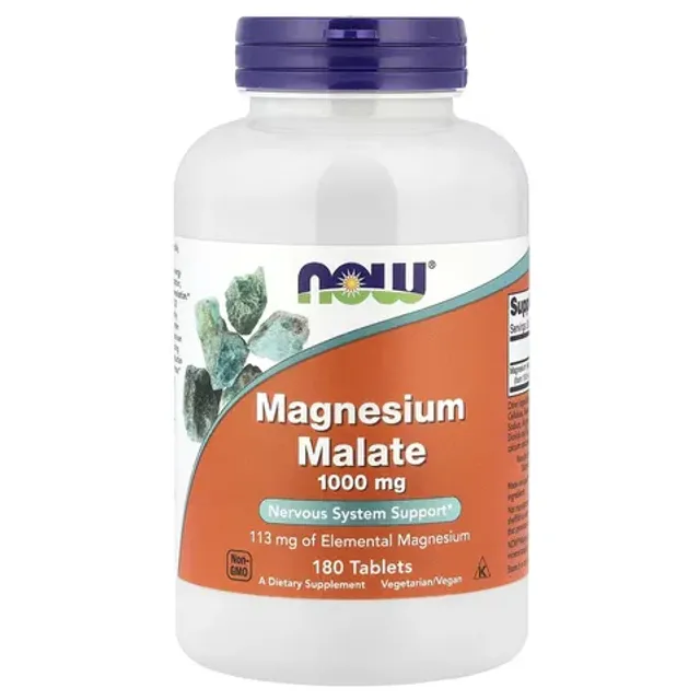 NOW Magnesium Malate 1000mg 180 vi&ecirc;n