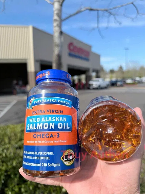 Vi&ecirc;n dầu c&aacute; hồi Pure Alaska Omega Wild Salmon Oil