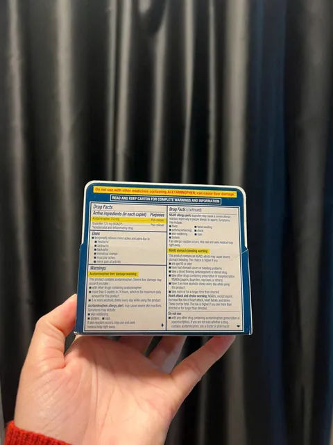 Advil Dual Action Acetaminophen