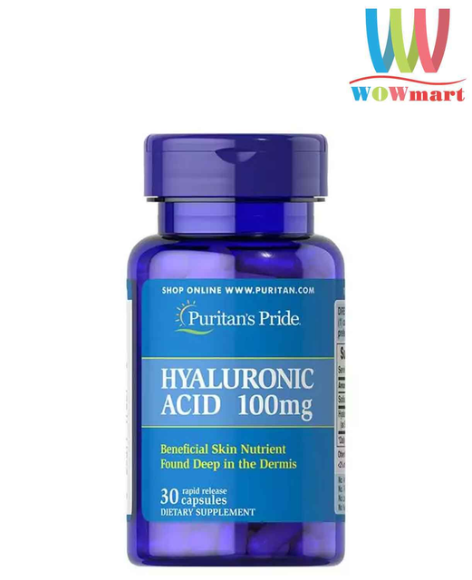 Vi&ecirc;n uống Puritan&rsquo;s Pride Hyaluronic Acid 100mg